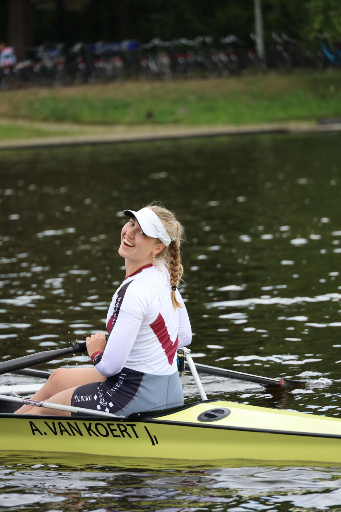 Sascha op het water